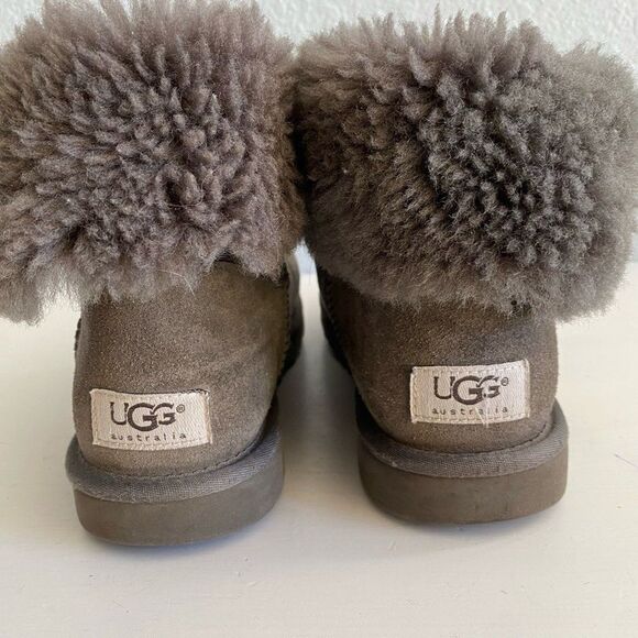 Ugg Australia Bailey Button II Sheepskin Boots Size 8 - Picture 5 of 9